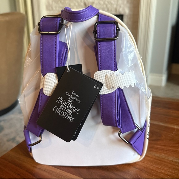 Loungefly Disney Cream and Black Nightmare Before Christmas Backpack and Wallet - Picture 4 of 16